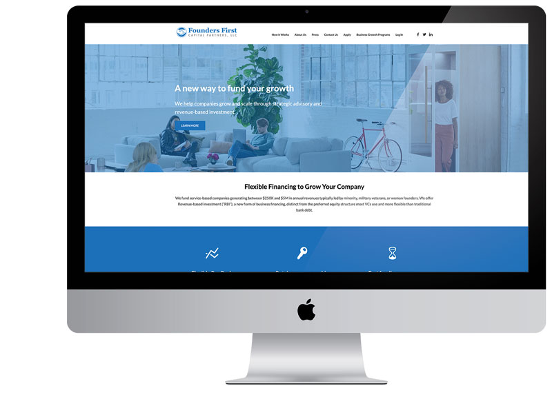 Founders First Capital Partners - original website before J.Kins Creative & Harford Designs
