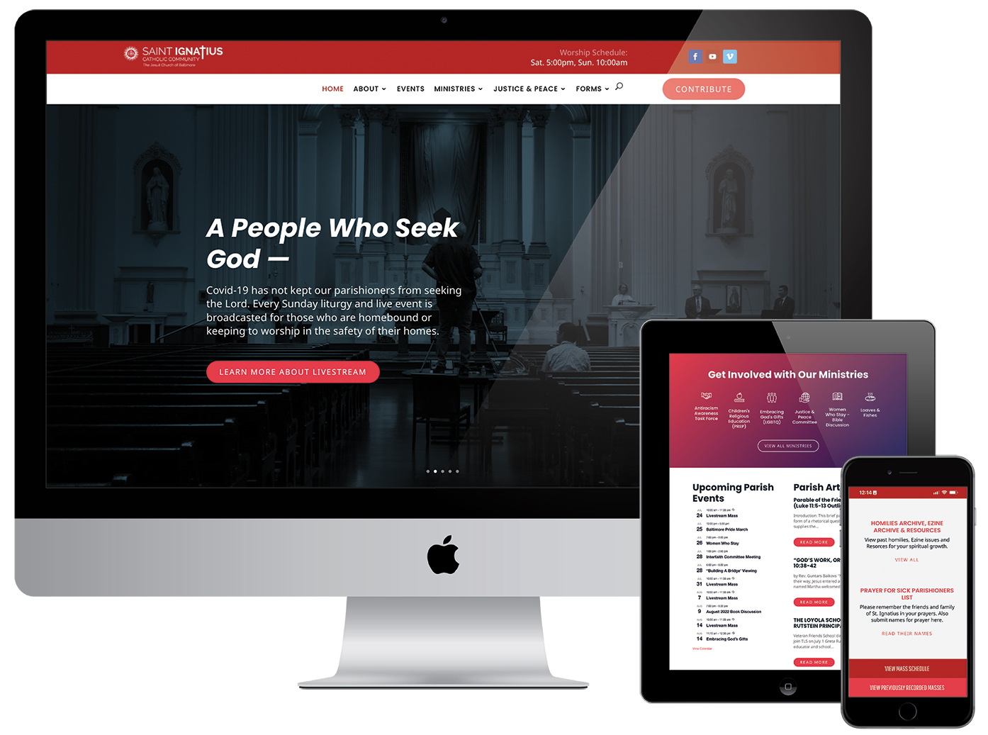 St. Ignatius Website Design — After